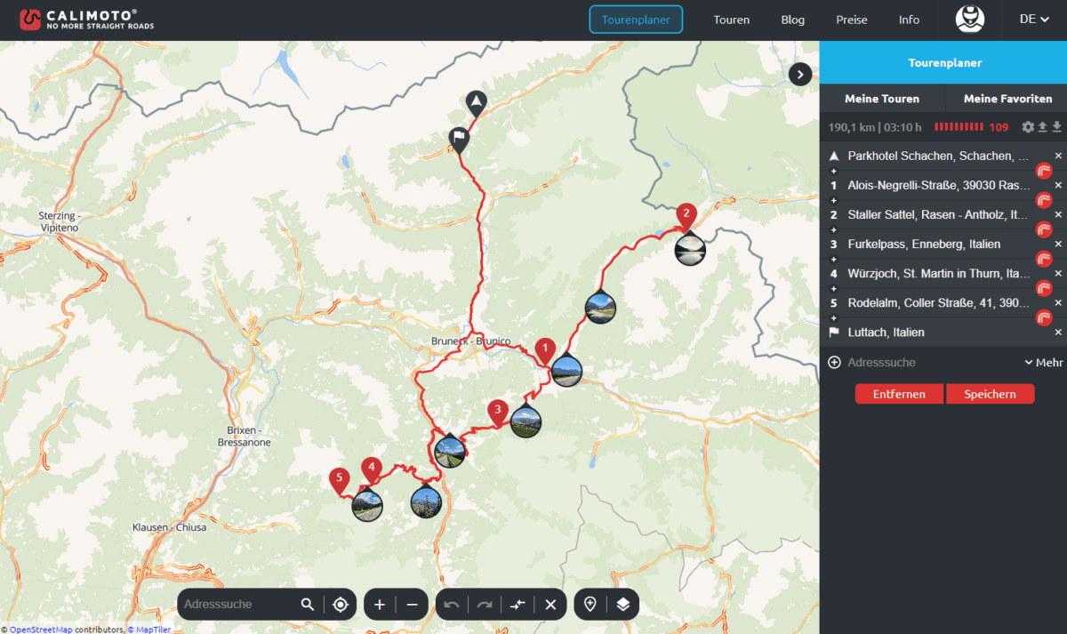 Die beste Motorrad Routenplanungs-Software