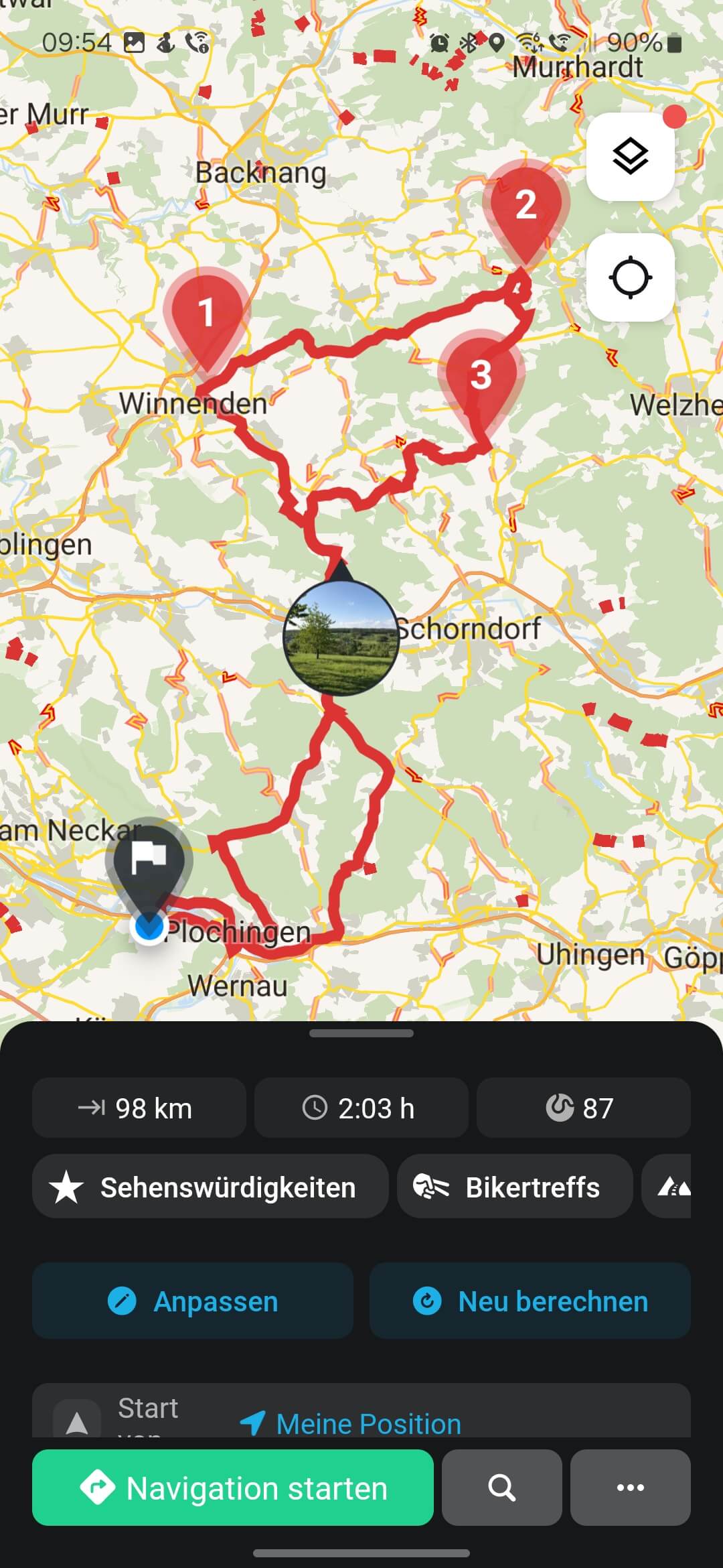 Calimoto Routenvorschlag Calimoto Routenvorschlag