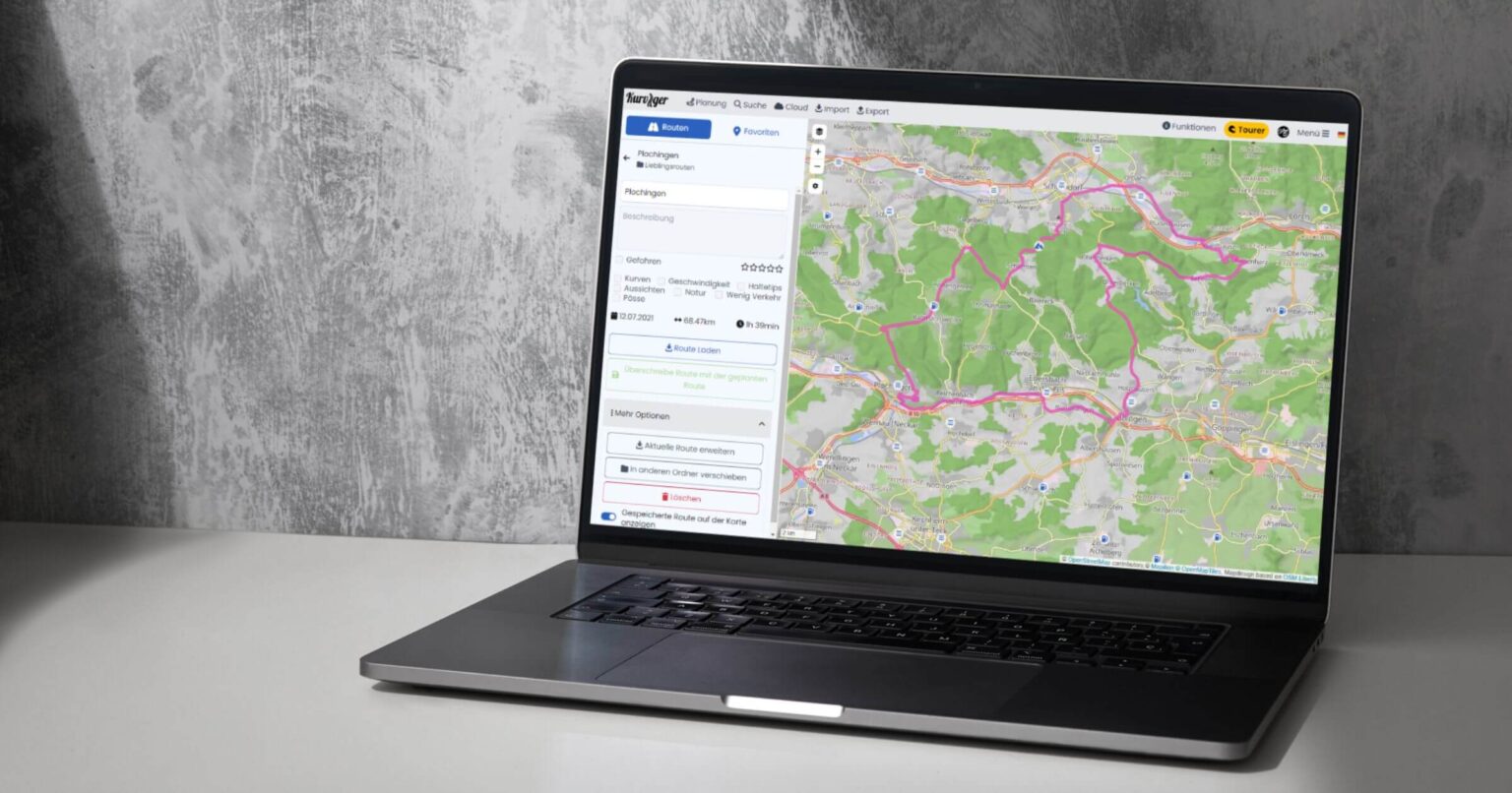 Die beste Routenplanungs-Software fuer Motorradfahrer