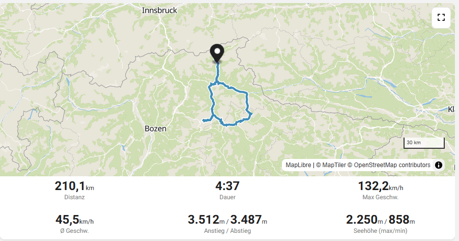 Riser Tourdaten Suedtirol 3 Zinnen Groedner Joch