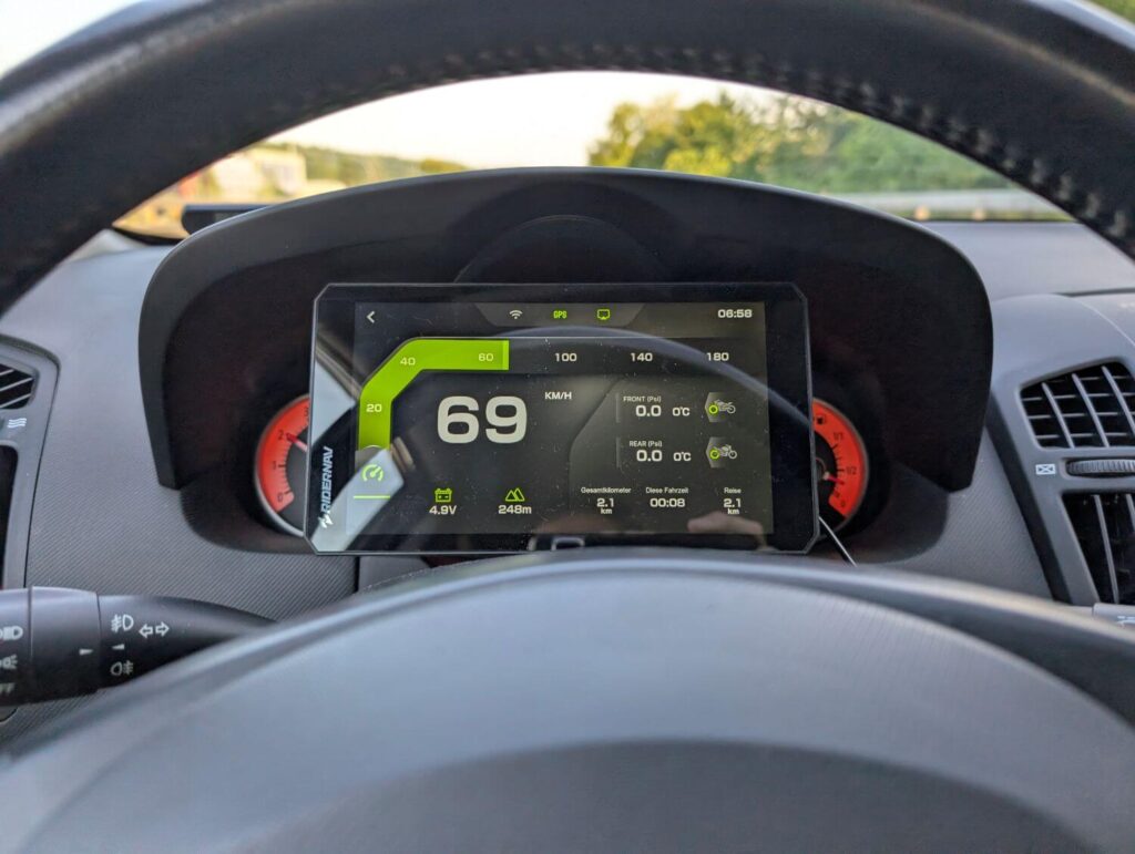Ridernav R7X Geschwindigkeitsanzeige