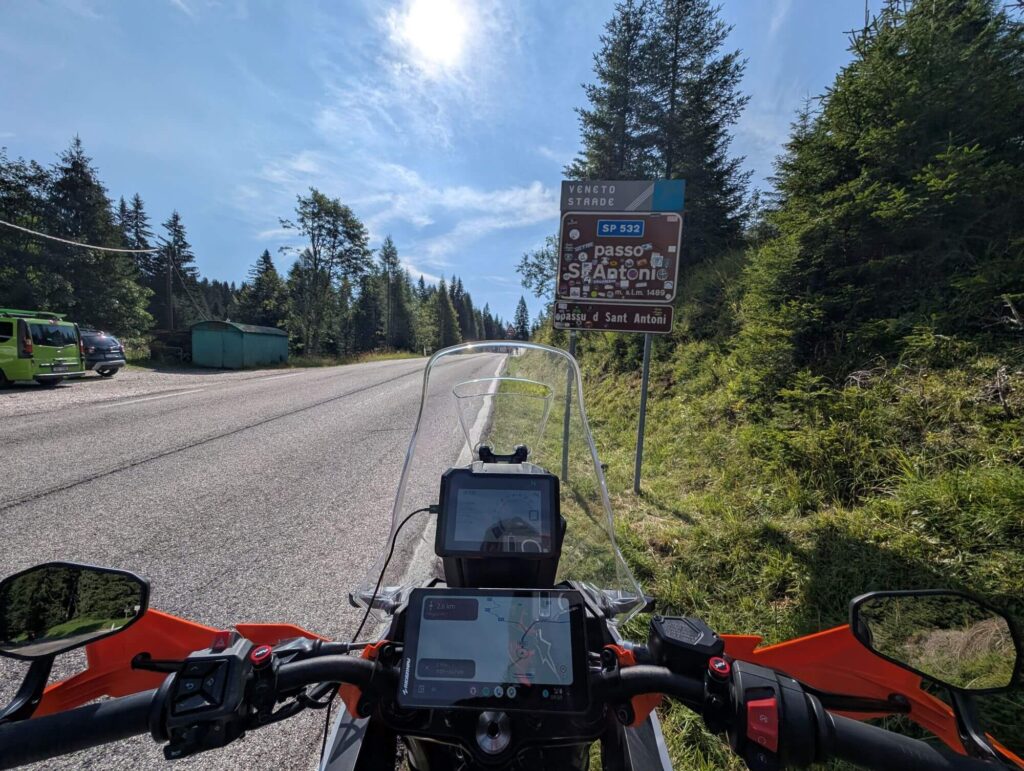 Passo di SantAntonio Auronzo KTM 390 Adventure X